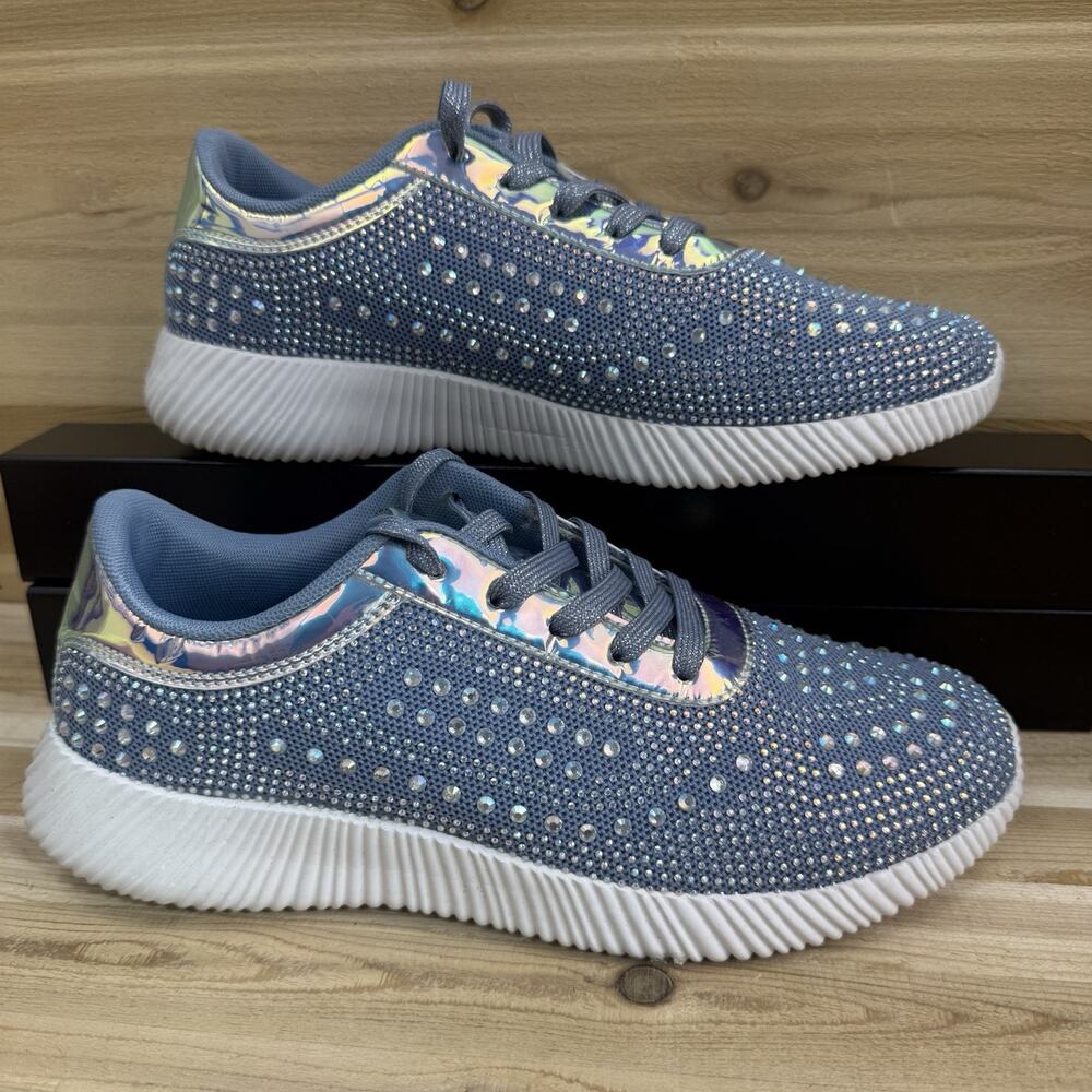 Belos Memory Foam Glitter Sparkly Lightweight Lace Up Women’s Size 11 - Picture 2 of 12